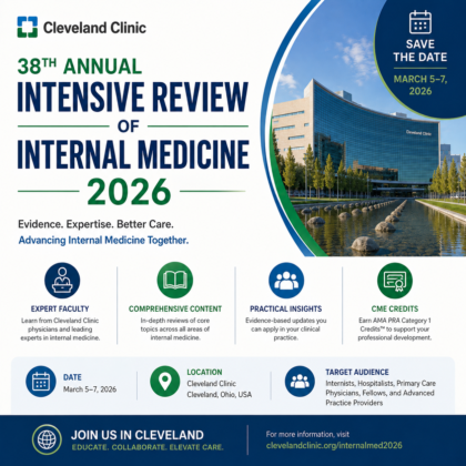 Cleveland Clinic 38th Annual Intensive Review of Internal Medicine 2026