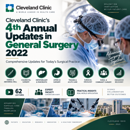 Cleveland Clinic’s 4th Annual Updates in General Surgery 2022